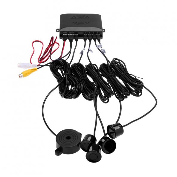 7" KAMERALI PARK SENSÖRÜ  + 4 SENSÖR KOMPLE SET GRİ - Resim 7