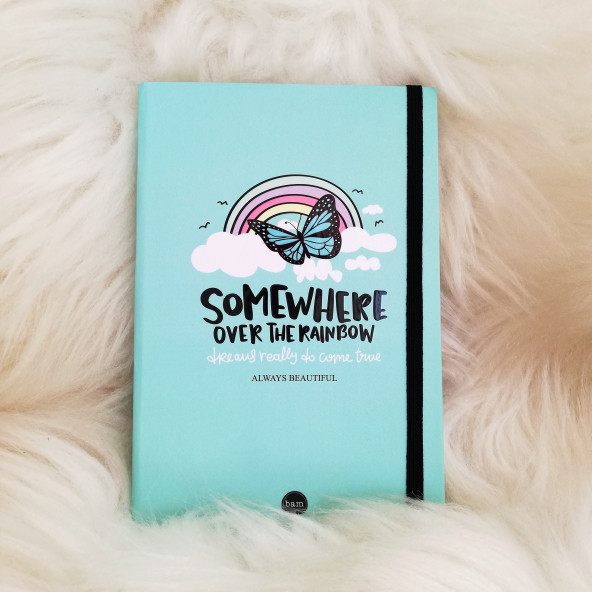 Somewhere Over The Raınbow Lastikli Defter ürün görseli 1