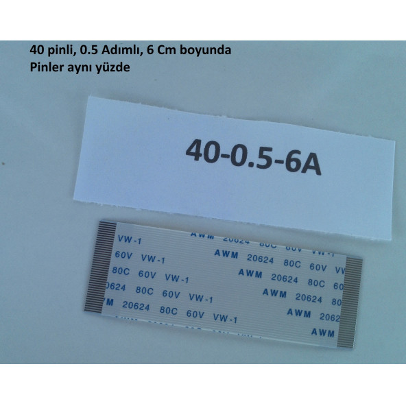 Kamasonic KS-7906 FİLM KABLO ön panel tuş takım kablosu 40-0.5-6A-2 ürün görseli 1