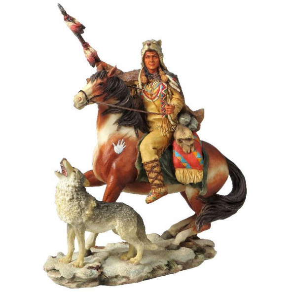 WISE Veronese Serisi-WISE ATLI KURTLU KIZILDERILI-18*8,5*21 CM. ürün görseli 1