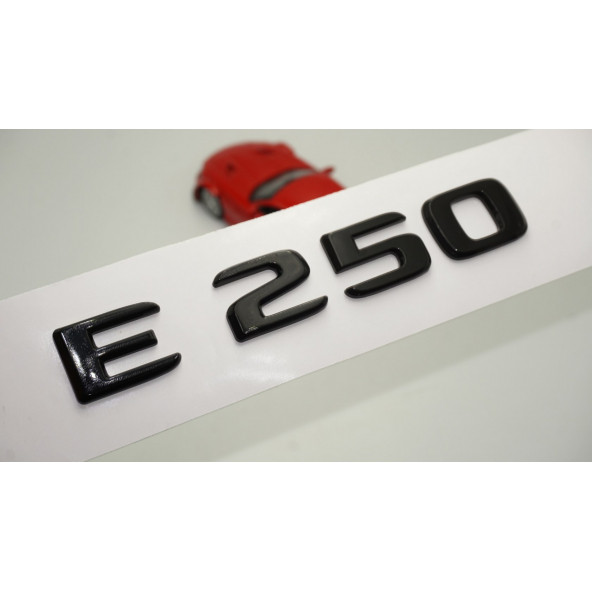E 250 Bagaj Parlak Siyah ABS 3M 3D Yazı Logo ürün görseli 1