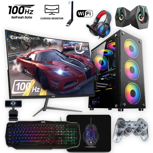 İzoly K303 i7-860 16GB 256GB SSD GT 740 4GB GDDR5 24" Oyuncu Oem Seti ürün görseli 1