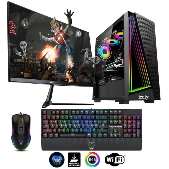 İzoly Isis i5-10400F 16GB 256GB SSD RX 550 4GB 24'' Oyuncu Oem Seti ürün görseli 1