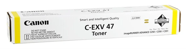 Canon EXV-47 Orjinal Sarı Toner IR-C  -250i  -255i  -350i  -355i ürün görseli 1