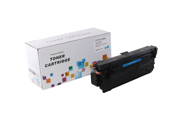 HP CF-361A  -508A  CRG-040C Mavi Muadil Toner M-552  M-553  M-577  LBP-710 712 ürün görseli 1