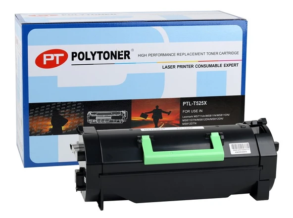 Lexmark 52D5X00  -525X  Polytoner MS-811  MS-812  (45k) ürün görseli 1