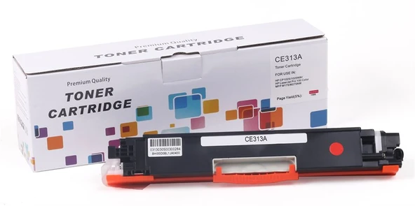 HP CE-313A 126A Muadil Kırmızı Toner CP-1025 CRG-729  Pro-100 ürün görseli 1