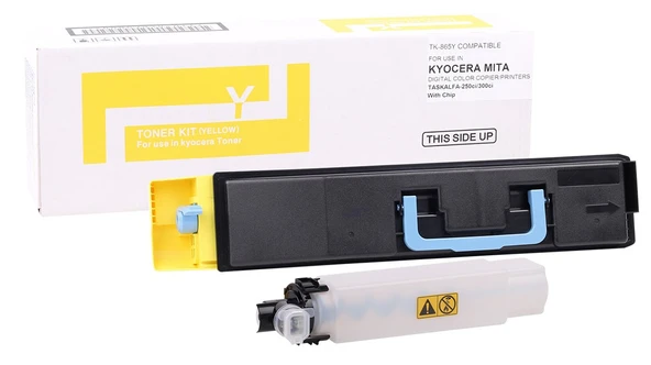 Kyocera Mita TK-865 Smart Sarı Toner Taskalfa-250ci -300ci ürün görseli 1