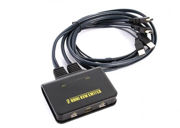 2 Port USB HDMI KVM Switch ürün görseli 1