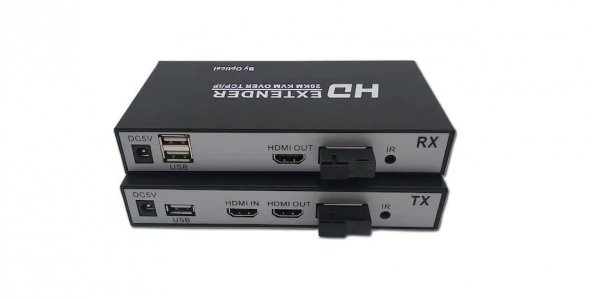 USB HDMI 120 Metre IP Extenderli KVM Switch ürün görseli 1