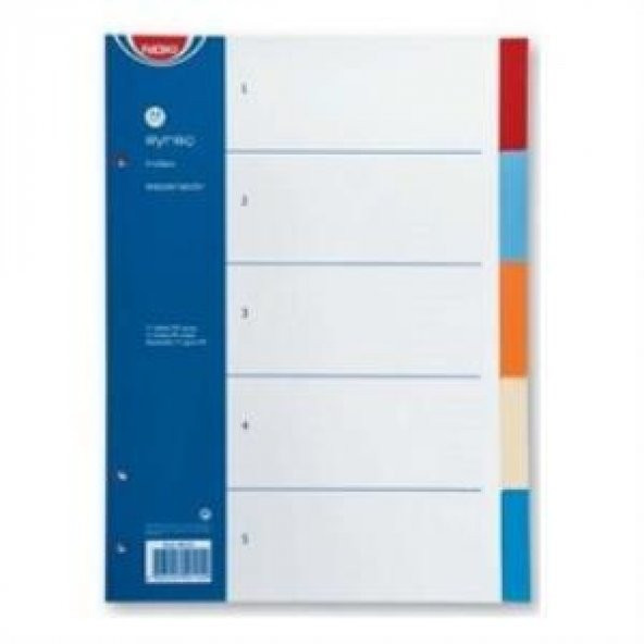 BIGPOINT PLASTIK A4 SEPERATOR 10 RENK (228-10) - Resim 2