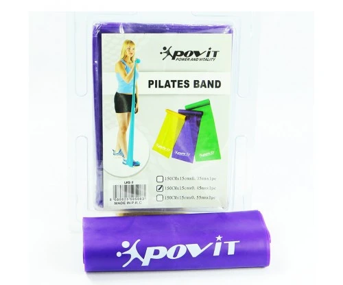 Povit Pilates Bandı (150 x 15 x 0,45mm)-MOR - LKS 08 ürün görseli 1