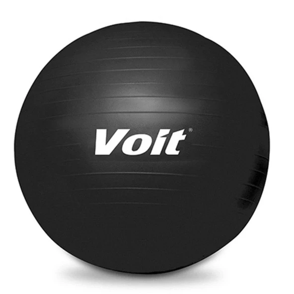 Voit 55 Cm Pilates Topu Siyah + Pompa Hediyeli ürün görseli 1