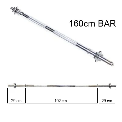 Pozitif 160 cm Krom Uzun Bar (Ağırlık - Halter - Dambıl Barı) ürün görseli 1