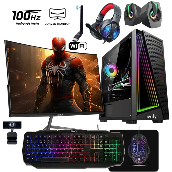 İzoly K205 İ5-3470 16GB 512GB SSD GT 740 4GB GDDR5 24" Oyuncu Oem Seti ürün görseli 1