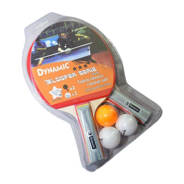Dynamic 8500D Pinpon Raketi 2 Raket 3 Top Set- ürün görseli 1