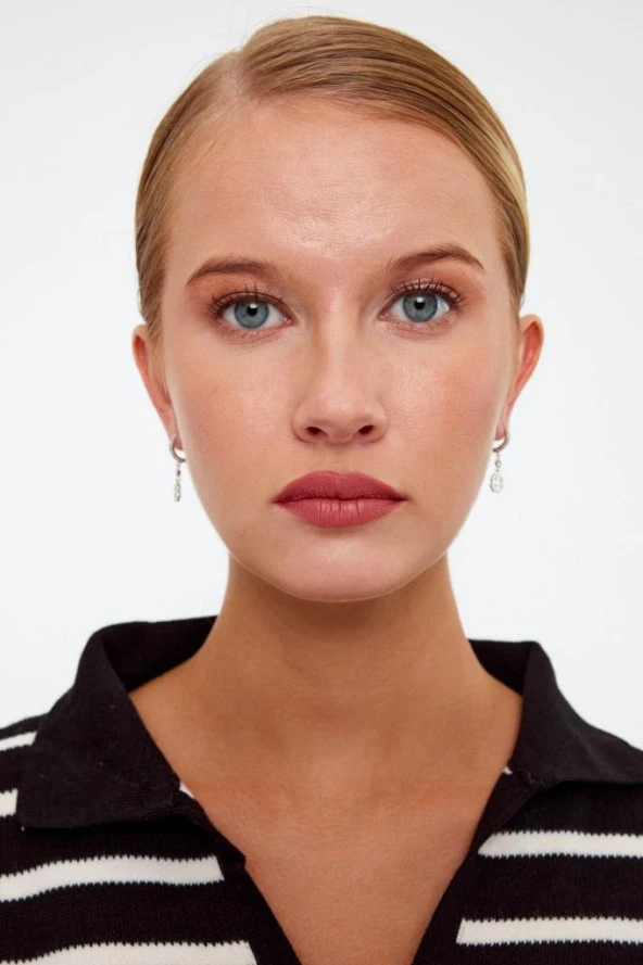 Yonca Model Gümüş Küpe - Resim 9