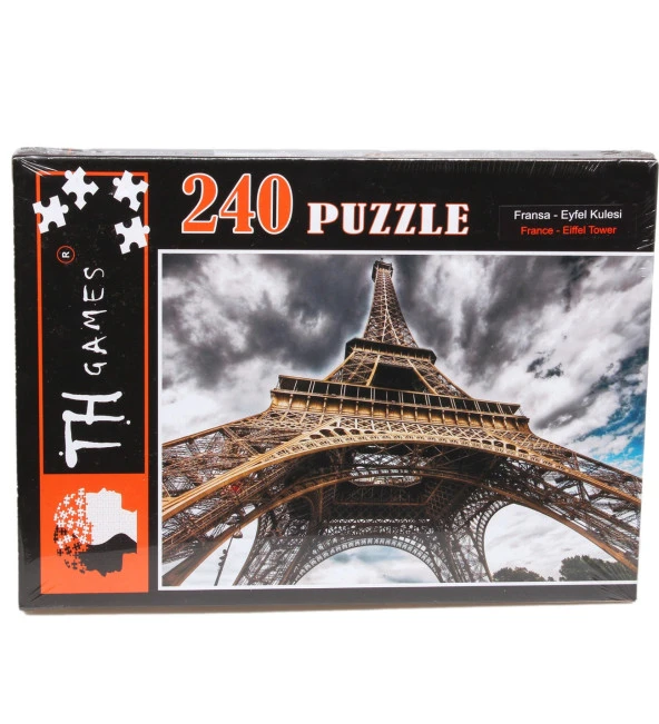 240 Parça Kutulu Puzzle - En Gözde Şehirler! Eyfel Kulesi ürün görseli 1