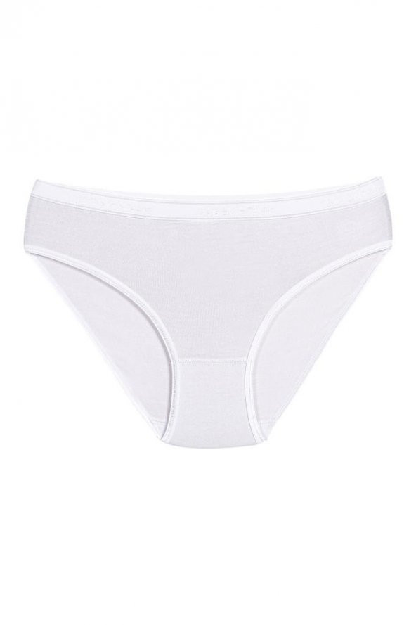 12 Adet Yıldız Bayan Bambu Bikini Külot Beyaz 3955 ürün görseli 1