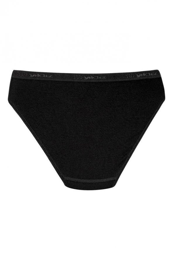 12 Adet Yıldız Bayan Bambu Bikini Külot Siyah 3956 - Resim 2