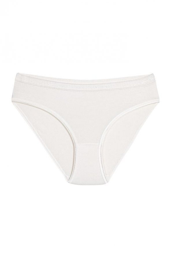 12 Adet Yıldız Bayan Bambu Bikini Külot Ekru 3957 ürün görseli 1