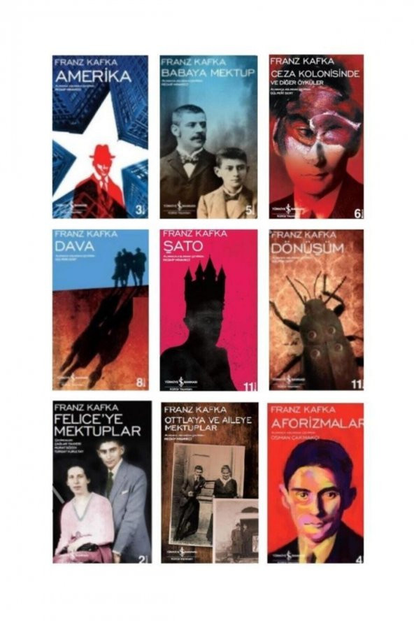 Franz Kafka Seti 9 Kitap Iş Bankası Yayınları ürün görseli 1