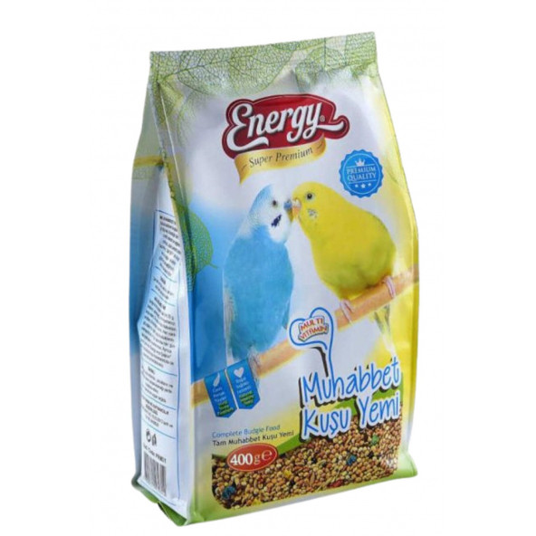 ENERGY SUPER PREMIUM MUHABBET KUŞU YEMİ 400 GR 12 Adet ürün görseli 1