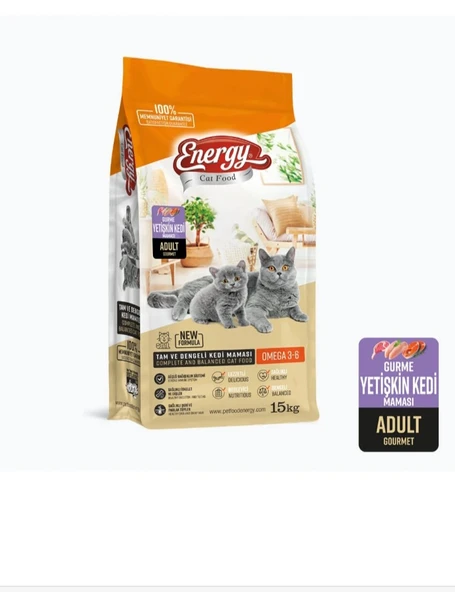 ENERGY GURMA YETİŞKİN KEDİ MAMASI 15 Kg ürün görseli 1