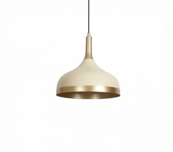 MYLİGHTS  RETRO RUSTİK VİNATGE  MODERN SPOR METAL SARKIT KREM  GOLD SARKIT AVİZE ürün görseli 1