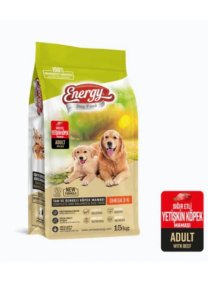 ENERGY SIĞIR ETLİ YETİŞKİN KÖPEK MAMASI 15 Kg ürün görseli 1