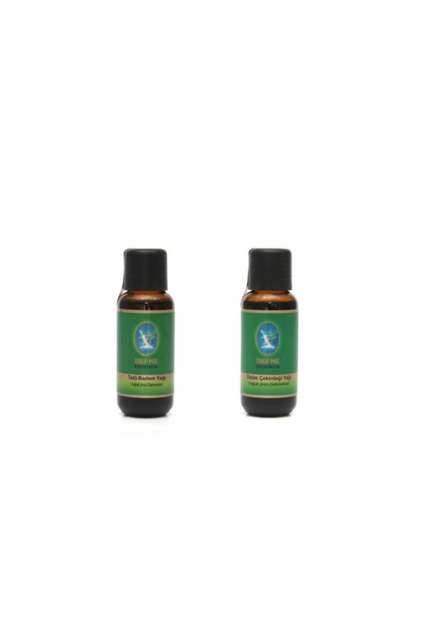 Nuka Tatlı Badem Yağı ve Üzüm Çekirdeği Yağı 30 ml 2li Paket ürün görseli 1