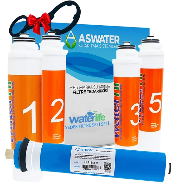 Waterfil İçin Tak Çevir 5'li Filtre Takımı VONTRON Membranlı ürün görseli 1