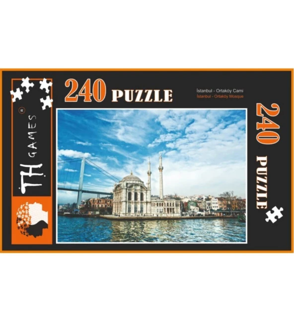 240 Parça Kutulu Puzzle - En Gözde Şehirler! Ortaköy Cami ürün görseli 1