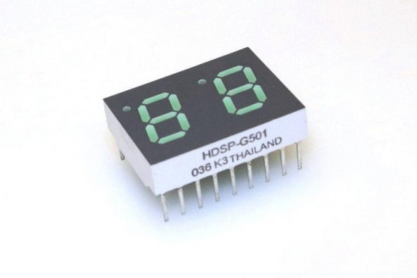 HDSP-G501 7 Segment Numeric LED DISPLAY Yeşil ürün görseli 1