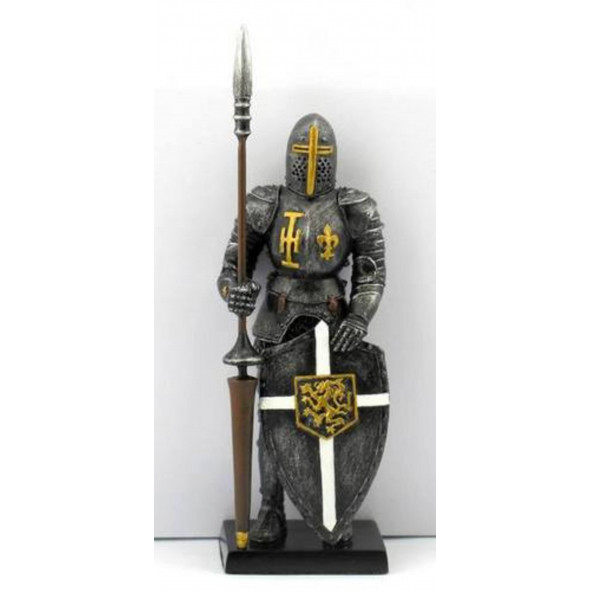 WISE Veronese Serisi-Wise Mitoloji & Tarih-MIZRAKLI KALKANLI ORTAÇAĞ SAVAŞÇI-13*4*3 CM. ürün görseli 1