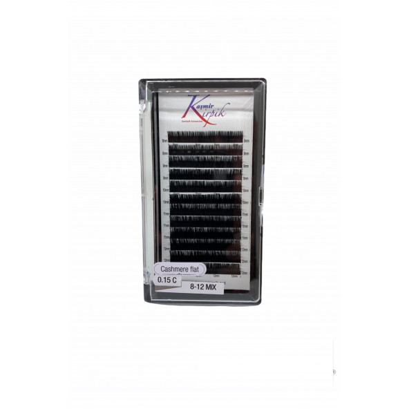 KAŞMİR KİRPİK Klasik C Kıvrım 0.15 mm mix kutu kirpik ürün görseli 1