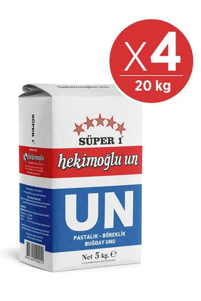 HEKİMOĞLU Un 5 kg x 4 Adet (20 kg) ürün görseli 1