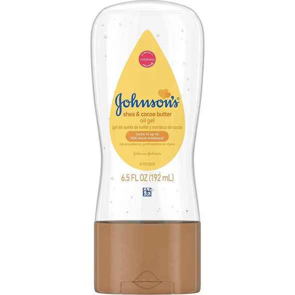 Johnsons Baby Shea ve Kakao Bebek Yağı Jeli 192ML ürün görseli 1
