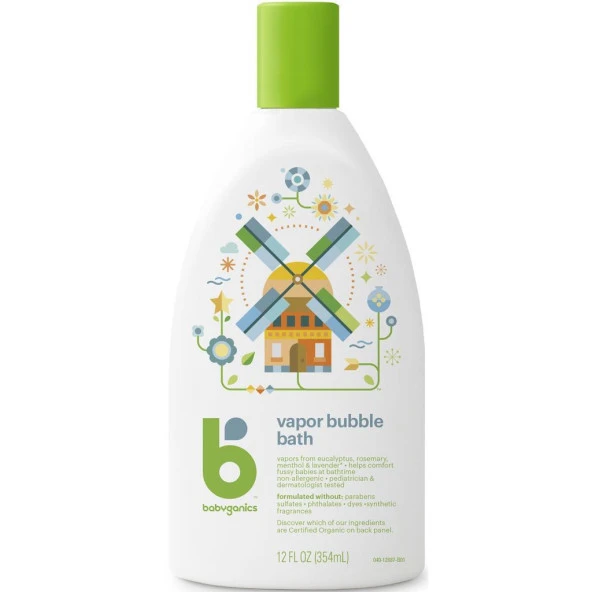 Babyganics Vapor Bubble Bath Banyo Köpüğü 354ML ürün görseli 1