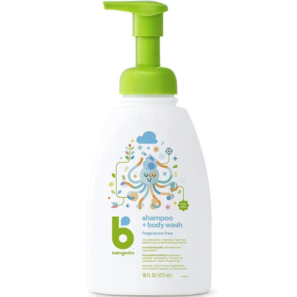 Babyganics Kokusuz Bebek Şampuanı 473ML ürün görseli 1