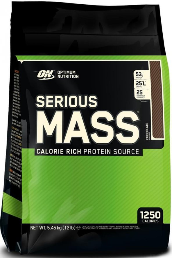 Optimum Nutrition Serious Mass Chocolate 5450GR ürün görseli 1