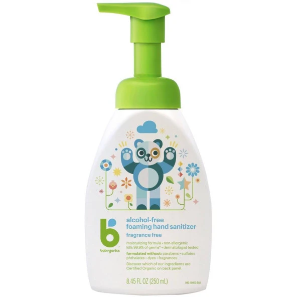 Babyganics Alcohol-Free Foaming Hand Sanitizer 250ML ürün görseli 1