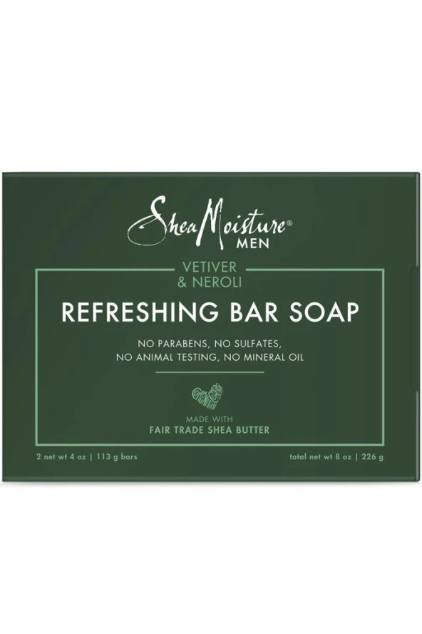 Shea Moisture Men Vetiver ve Neroli Canlandırıcı Sabun 2x113GR ürün görseli 1