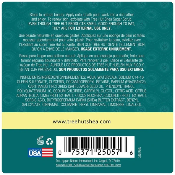 Tree Hut Shea Moisturizing Coconut Lime Vücut Şampuanı 502ML - Resim 2