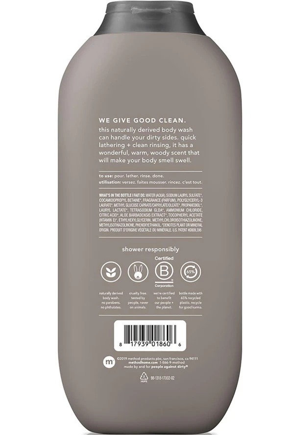 Method Men Cedar + Cypress Vücut Şampuanı 532ML - Resim 2