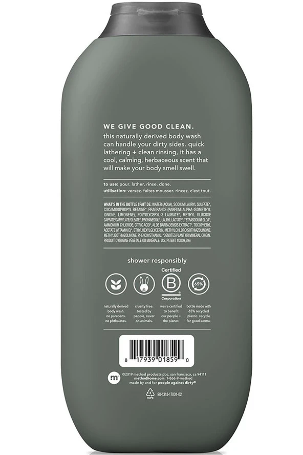 Method Men Juniper + Sage Vücut Şampuanı 532ML - Resim 2