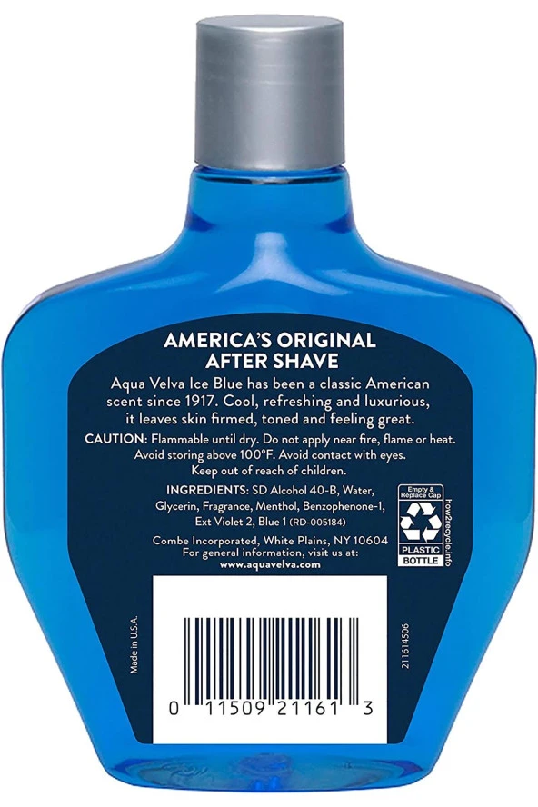 Aqua Velva Classic Ice Blue After Shave 207ML - Resim 2