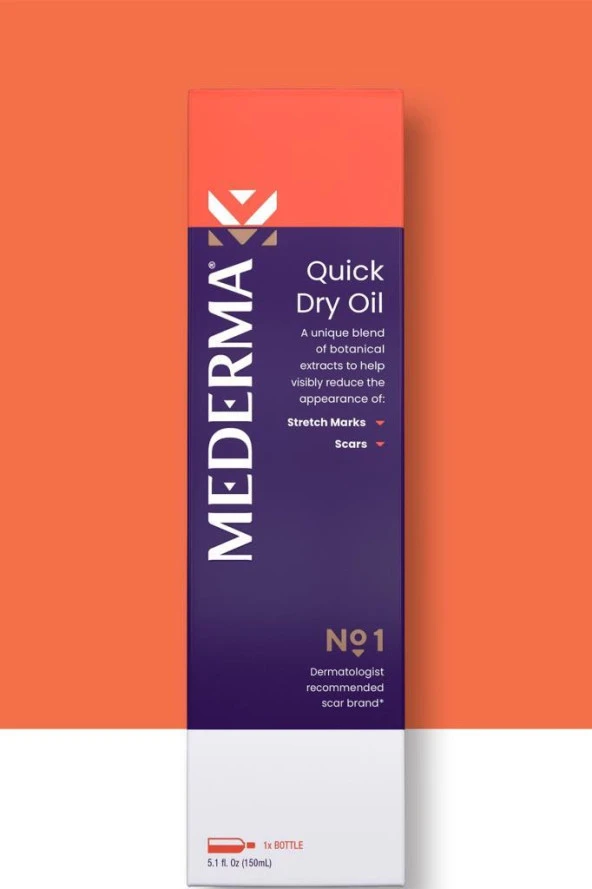 Mederma No:1 Quick Dry Oil Çatlak Karşıtı Cilt Bakım Yağı 100ML ürün görseli 1