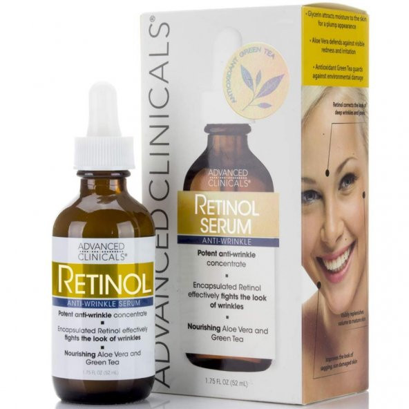 Advanced Clinicals Retinol Anti-Wrinkle Serum 53ML ürün görseli 1
