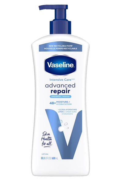 Vaseline Advanced Repair Kokusuz Vücut Losyonu 600ML ürün görseli 1